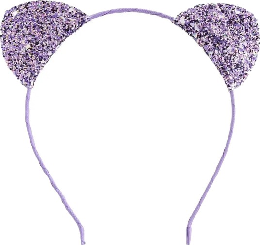 Mango Glitter Ears Hairband   Purple   ONE SIZE