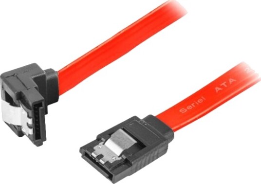 Lanberg - Sata-Kabel - Serial Ata 150/300 - Sata (Hunn) Vinklet, Låst Til Sata (Hunn) Rett, Låst - 50 Cm - Rød Lanberg - Sata-Kabel - Serial Ata 150/300 - Sata (Hunn) Vinklet, Låst Til Sata (Hunn) Rett, Låst - 50 Cm - Rød