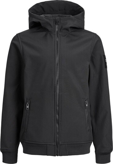 Jack and Jones Junior Basic Softshell Hood Junior Sort 164 Jack and Jones Junior Basic Softshell Hood Junior Sort 164
