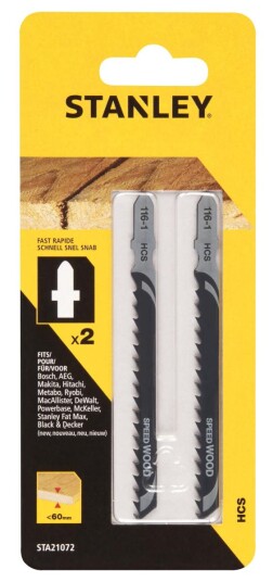 Stanley HCS Stikksagblad for Grove Kutt T-Feste 2pk