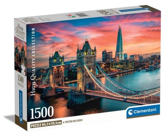 Clementoni High Quality Collection Puslespill 1500 brikker London Twilight