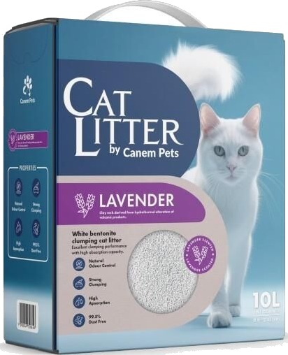 Canem Cat Litter Lavender Kattesand 10 L