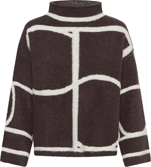 Soaked Slsorea Mono Pullover Burgundy L