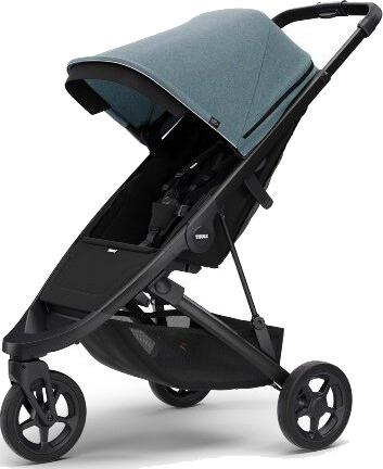 Thule Reisetrille Spring Barnevogn Black/Teal Melange