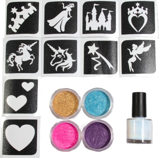 Grimas Sparkling Powder Tatoveringssett Princess Grimas Sparkling Powder Tatoveringssett Princess