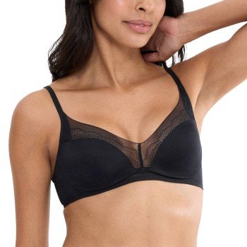 Triumph BH Breathe and Lift Smart N EX Svart Fit Smart 2 Dame
