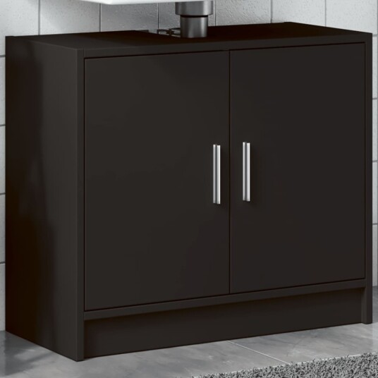 Servantskap svart 63x29x55 cm konstruert tre 8721102815171 Servantskap svart 63x29x55 cm konstruert tre 8721102815171