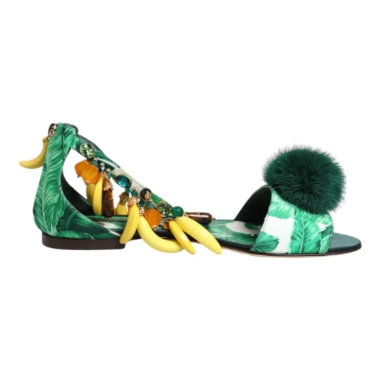 Dolce & Gabbana Dame Sko Grønn 35 1/2 EU