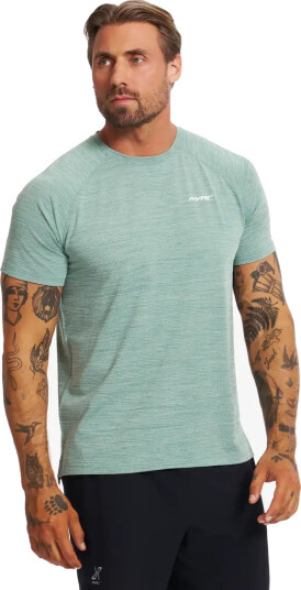 Revolutionrace Herre Overdeler T skjorter Charge Active T shirt Herre Sagebrush Green M