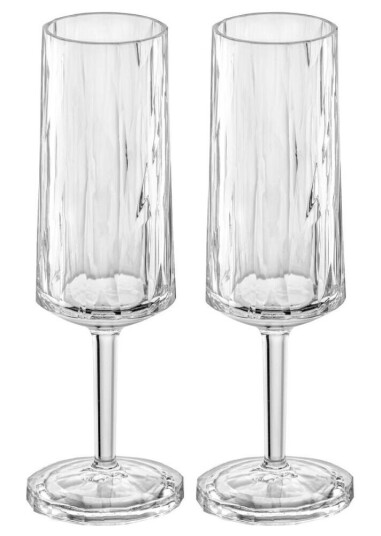 Koziol Club No. 14 champagneglass plast 10 cl 2-pakning Krystallklar 1736180-01-0 1736184-01-0