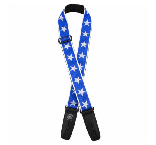 D'Andrea Lock-It Strap 2" Rock Jaquard Blå Star