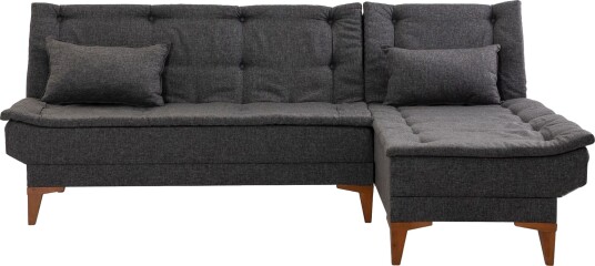 Hunterville Sovesofa m. Divan 4 seters 107x205   Antrasitt