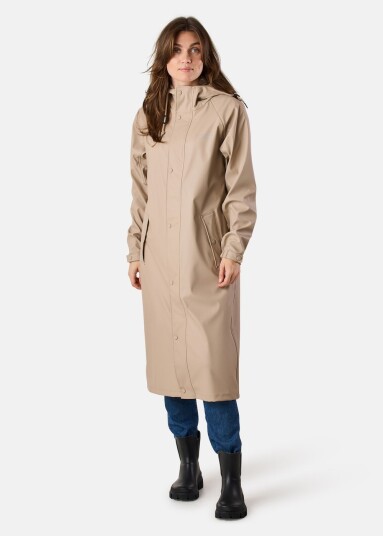 Swedemount Väderöarna Long Coat W Beige 38 Vårjakker