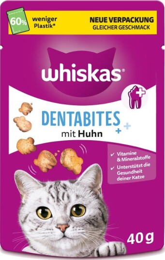 Whiskas Snacks Dentabites Med Kylling 8 X 40 G