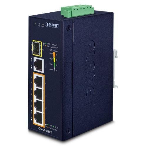 PLANET IP40 Industrial 4P 10/100/1000
