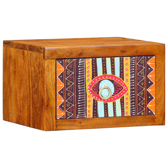Nattbord Brun flerfarget 35 x 30 x 22 cm Massivt akasietre