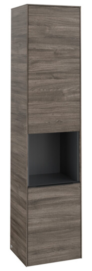 VILLEROY & BOCH SUBWAY 3.0 HØYSKAP 40X171 HØYRE 2 DØRER & HYLLE STONE OAK HÅNDTAK I VOLCANO BLACK VILLEROY & BOCH SUBWAY 3.0 HØYSKAP 40X171 HØYRE 2 DØRER & HYLLE STONE OAK HÅNDTAK I VOLCANO BLACK