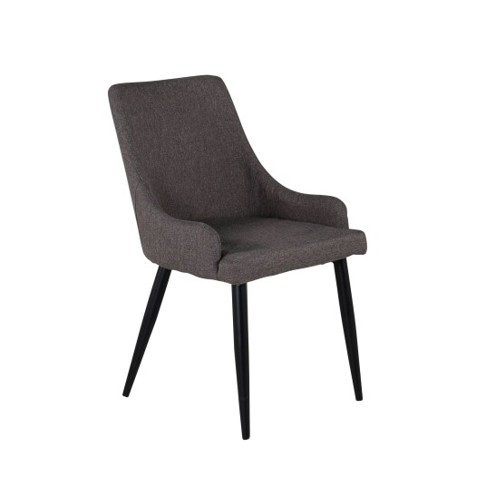 Venture Design Plaza spise stol Grå Textil/svart Grå