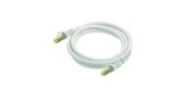 Python Patchkabel Med Cat.7 Råkabel S/Ftp Pimf Halogenfri 0,5M Hvit Python Patchkabel Med Cat.7 Råkabel S/Ftp Pimf Halogenfri 0,5M Hvit