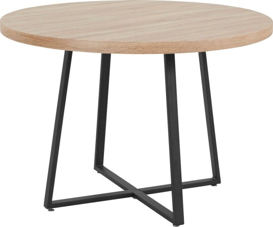 Agios Spisebord Rundt 110 cm - Natur/Svart