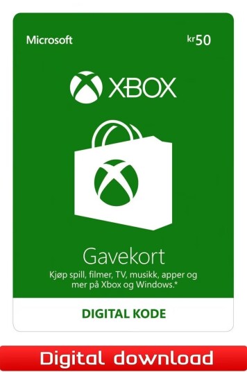 Xbox Live gavekort 50 NOK