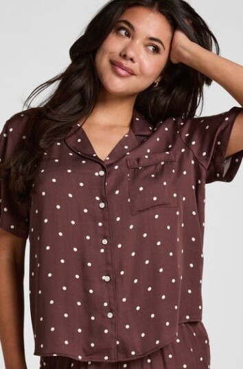 Hunkemöller Pyjamasjakke Satin Brun