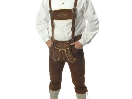 Boland Traciks Ægte Lederhosen, Brun 4502439000554