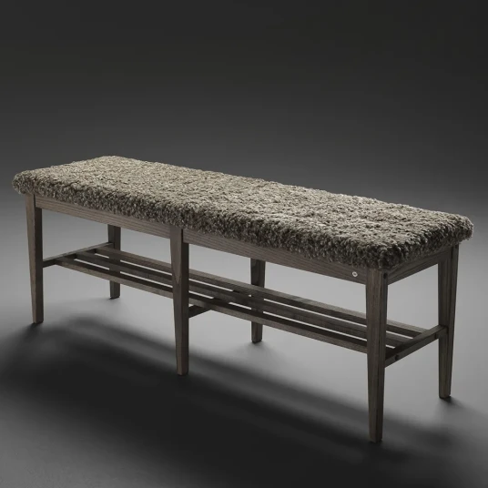 Oscarssons Möbel Nadja Bench 130 cm Brunoljet ask/safeskinn Sahara Oscarssons Möbel Nadja Bench 130 cm Brunoljet ask/safeskinn Sahara