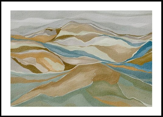 mountain range Plakat Plakat / 40x50cm