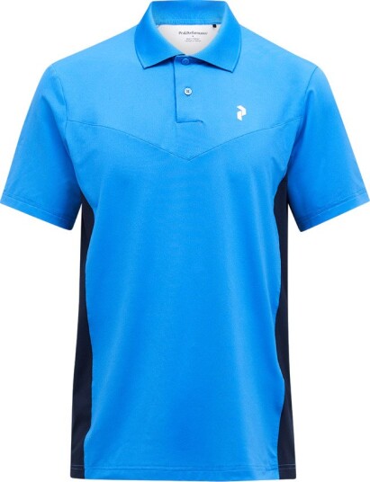 Peak Performance M Swift Polo Golf pologenser herre Crisp Air Blue Blue Shadow Small