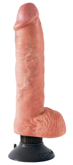 Pipedream - King Cock King Cock: Vibrating Cock with Balls, 25 cm, lys Pipedream - King Cock King Cock: Vibrating Cock with Balls, 25 cm, lys