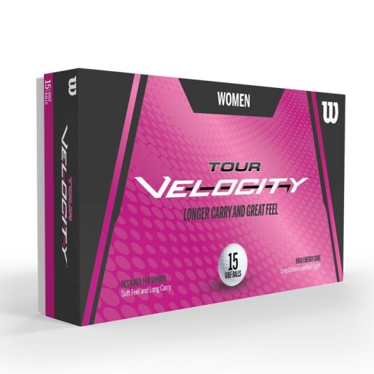 Wilson Tour Velocity Women Golf Balls 15 Pack White Wilson Tour Velocity Women Golf Balls 15 Pack White