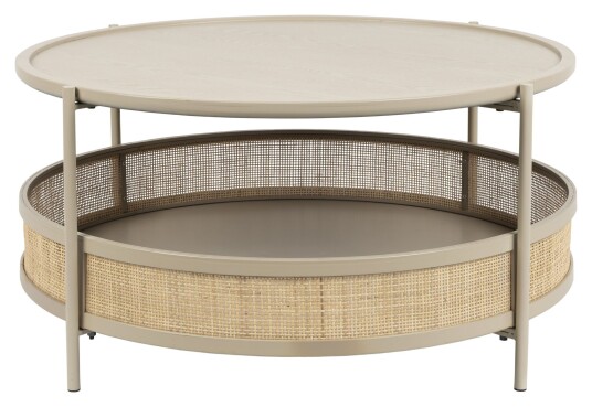 homii Makato Sofabord, Ø80, Natur/Sand Unoliving