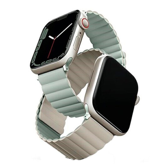 UNIQ Apple Watch (38/40/SE/41MM) UNIQ Revix Vendbar Klokkerem Magnetisk - Lilla / Hvit