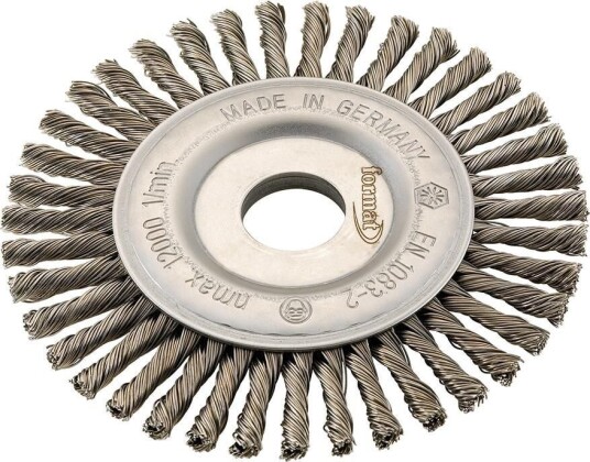 Format Cirkulärborste 125x6x22,23mm 0,50mm, Tvinnad, Stål Format Cirkulärborste 125x6x22,23mm 0,50mm, Tvinnad, Stål