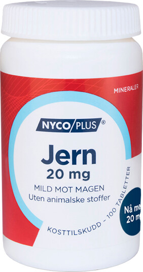 Nycoplus Jern 20 mg 100 tabletter