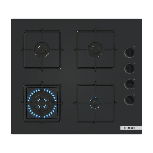 Bosch Serie 2 POH6B6K30 Gassplatetopp 60 cm Svart Bosch Serie 2 POH6B6K30 Gassplatetopp 60 cm Svart