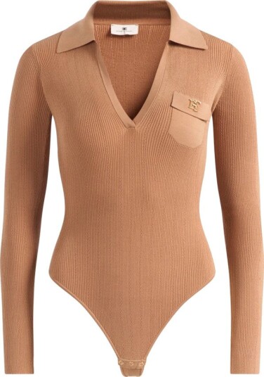 Elisabetta Franchi Dame Topper Beige M,