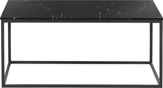Barreras Sofabord 100 cm Marmormønster - Svart