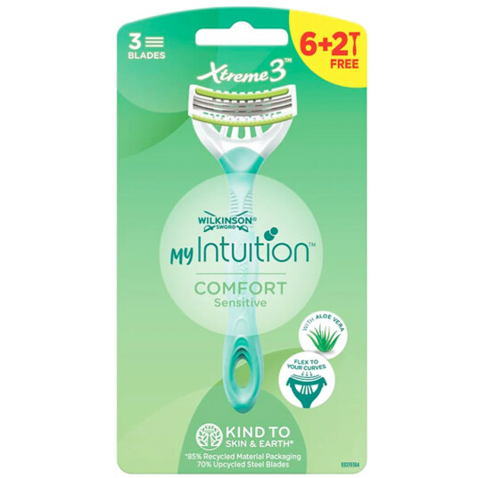 Wilkinson Engangsskraper My Intuition Extreme 3 Sensitive Comfort 8 pcs.