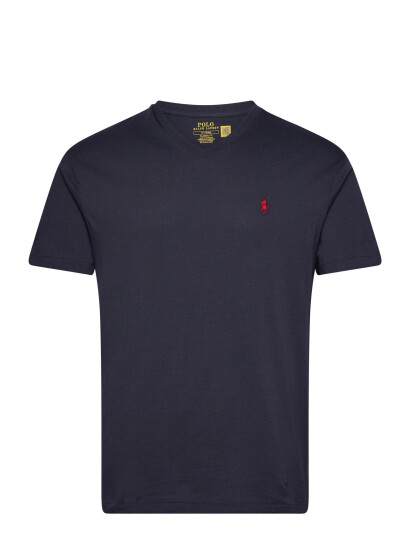 Polo Ralph Lauren Classic Fit Jersey V Neck T Shirt Navy S