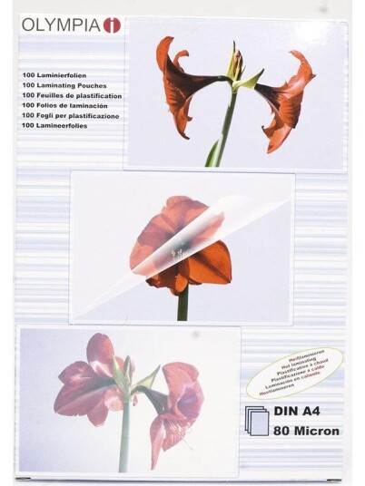 Olympia - laminated tape - 100 pcs. - A4 Olympia - laminated tape - 100 pcs. - A4