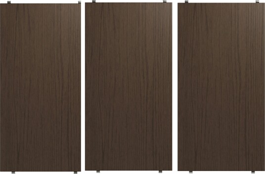 String Hyller 3 pk 58x30 cm Mørk Eik