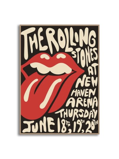 Plakat The Rolling Stones konsert Plakat The Rolling Stones konsert