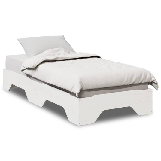 Sengeramme uten madrass stablebare hvit 80x200 cm heltre 8721158636805