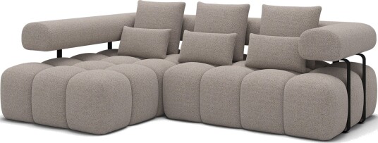 Levvi 3 seters Bubblig sovesofa med divan Venstre Royal 18