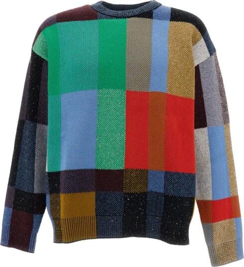 PS Paul Smith Mens Sweater Crew Neck Multi/patterned L