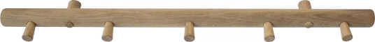 Home it knaggrekke med 5 kroker 60x7x2,5 cm eik Home it knaggrekke med 5 kroker 60x7x2,5 cm eik