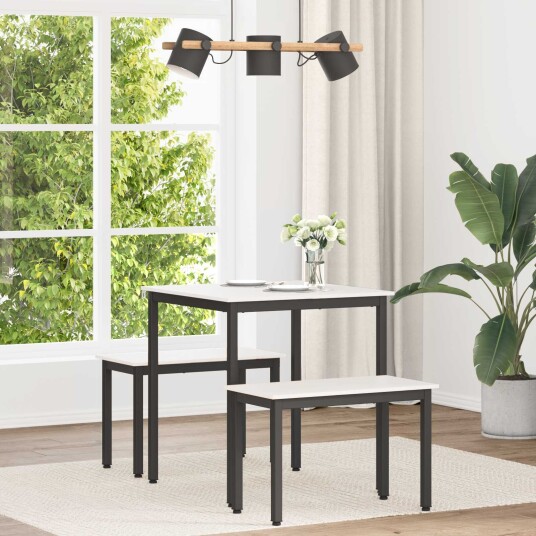 vidaXL Spisebord Hvit 70 x 70 x 75 cm Massiv furu vidaXL Spisebord Hvit 70 x 70 x 75 cm Massiv furu