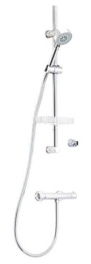 Vikingbad Frida Dusjsett Justerbart Toppfeste (max 88cm c/c) Krom
